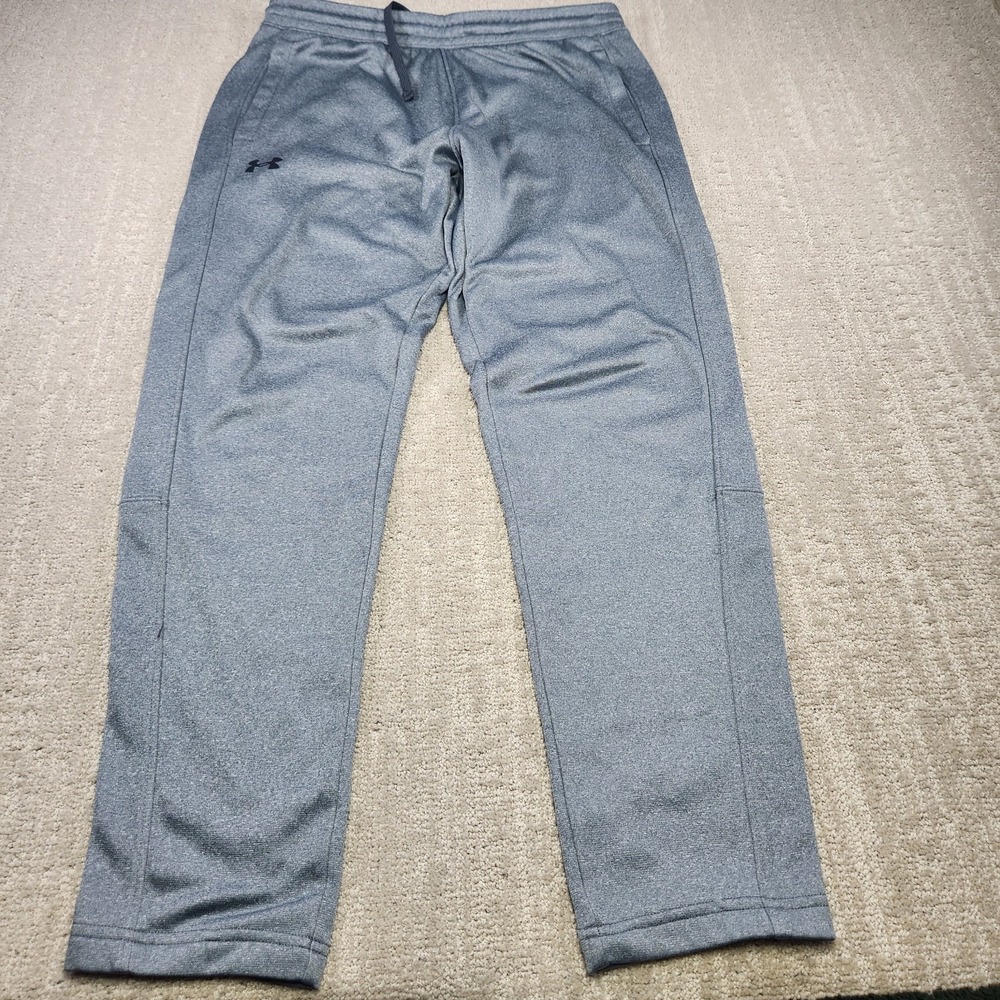 Under Armour Pants Men Medium Fleece Training Gray Running Sweatpants Athleisure